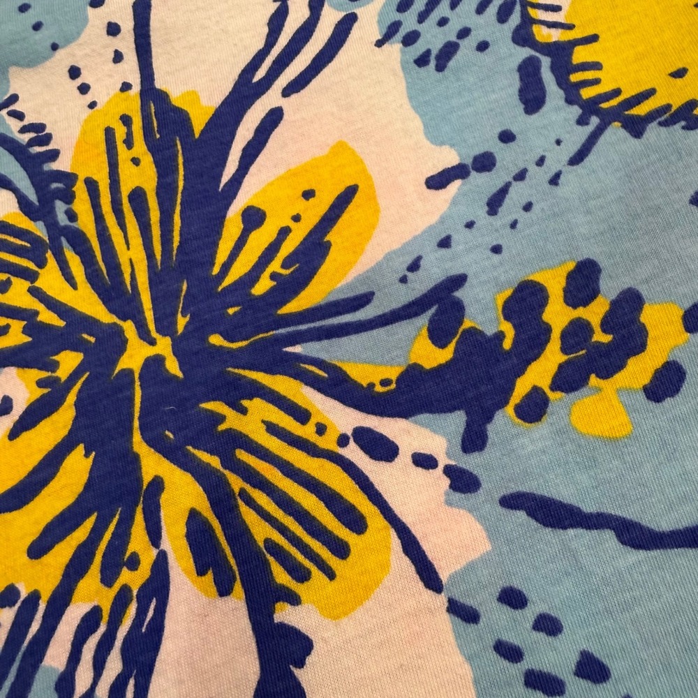 Lilly Pulitzer Marlowe Dress Pima Cotton Big Flirt Shift Floral Hibiscus Med - Picture 10 of 12